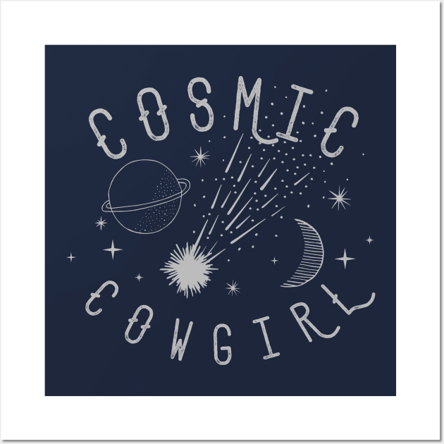 Cosmic Cowgirl Wall Art by LittleBunnySunshine